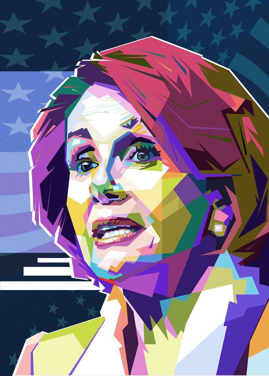 'Nancy Pelosi' Poster by ghost art | Displate