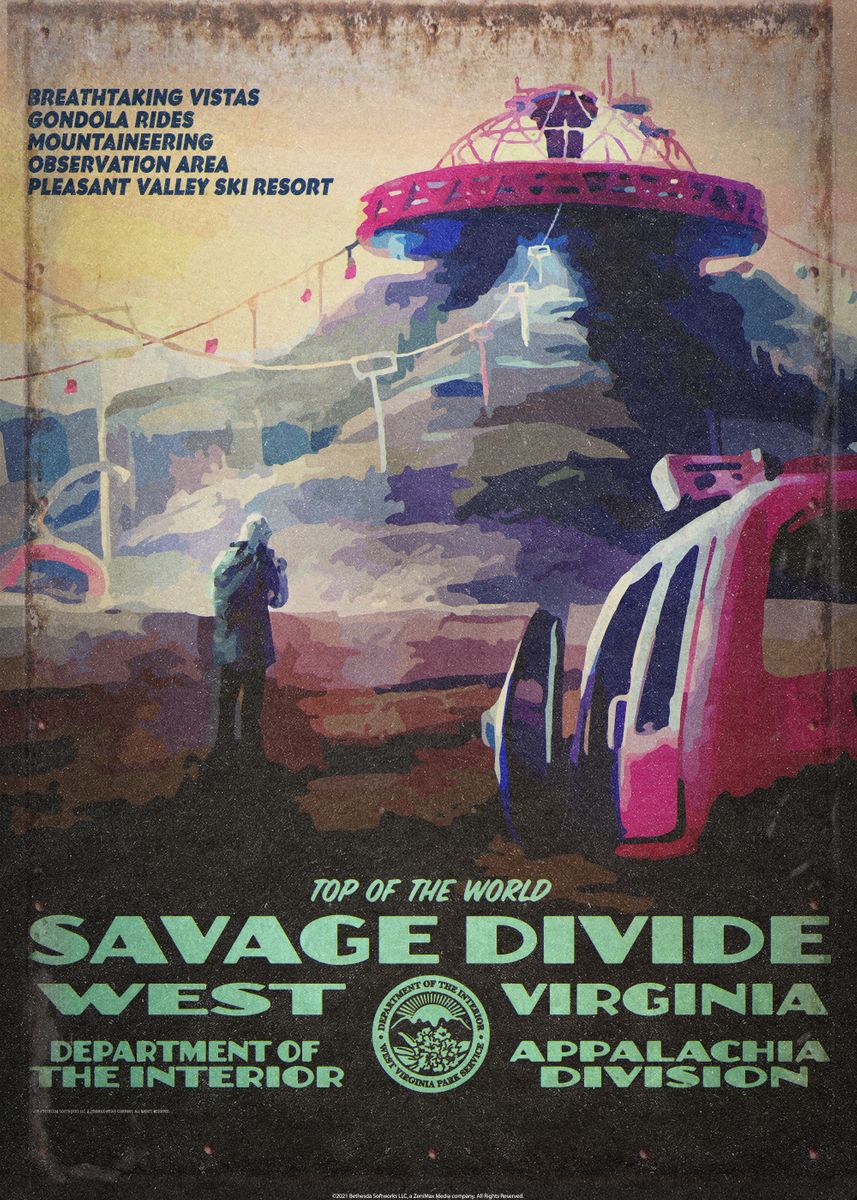 'Savage Divide' Poster by Fallout  | Displate