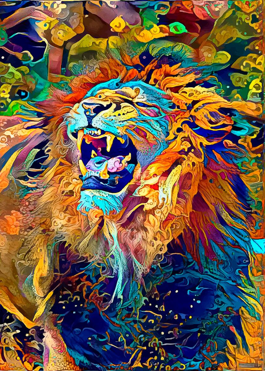 'Heavy roar' Poster by Ari Design | Displate