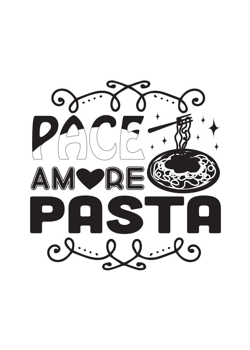 'Amore Pasta' Poster by Beone Digital Displate