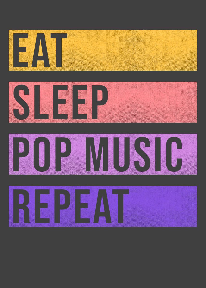 'Pop Music Fan' Poster by schmugo Displate