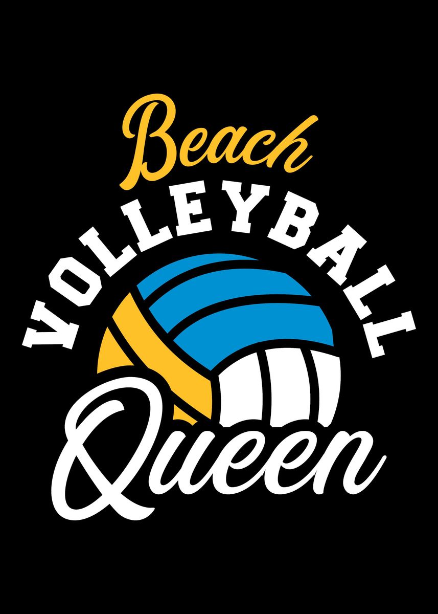 'Beach volleyball Queen' Poster by Designzz Displate