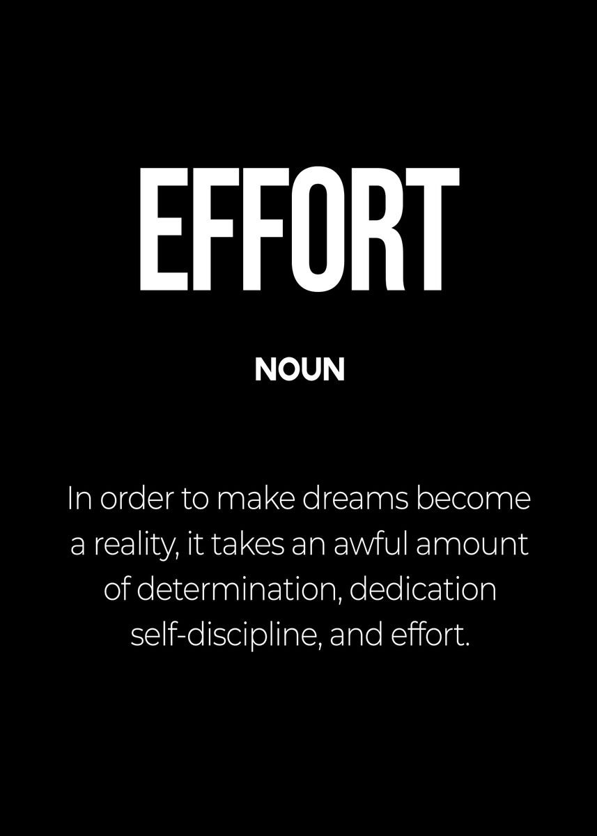 effort-definition-poster-picture-metal-print-paint-by-conceptual