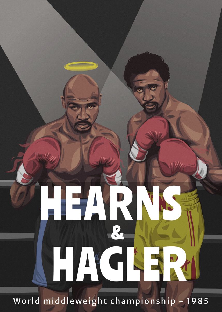  Hagler VS Hearns Boxing Poser: Posters & Prints