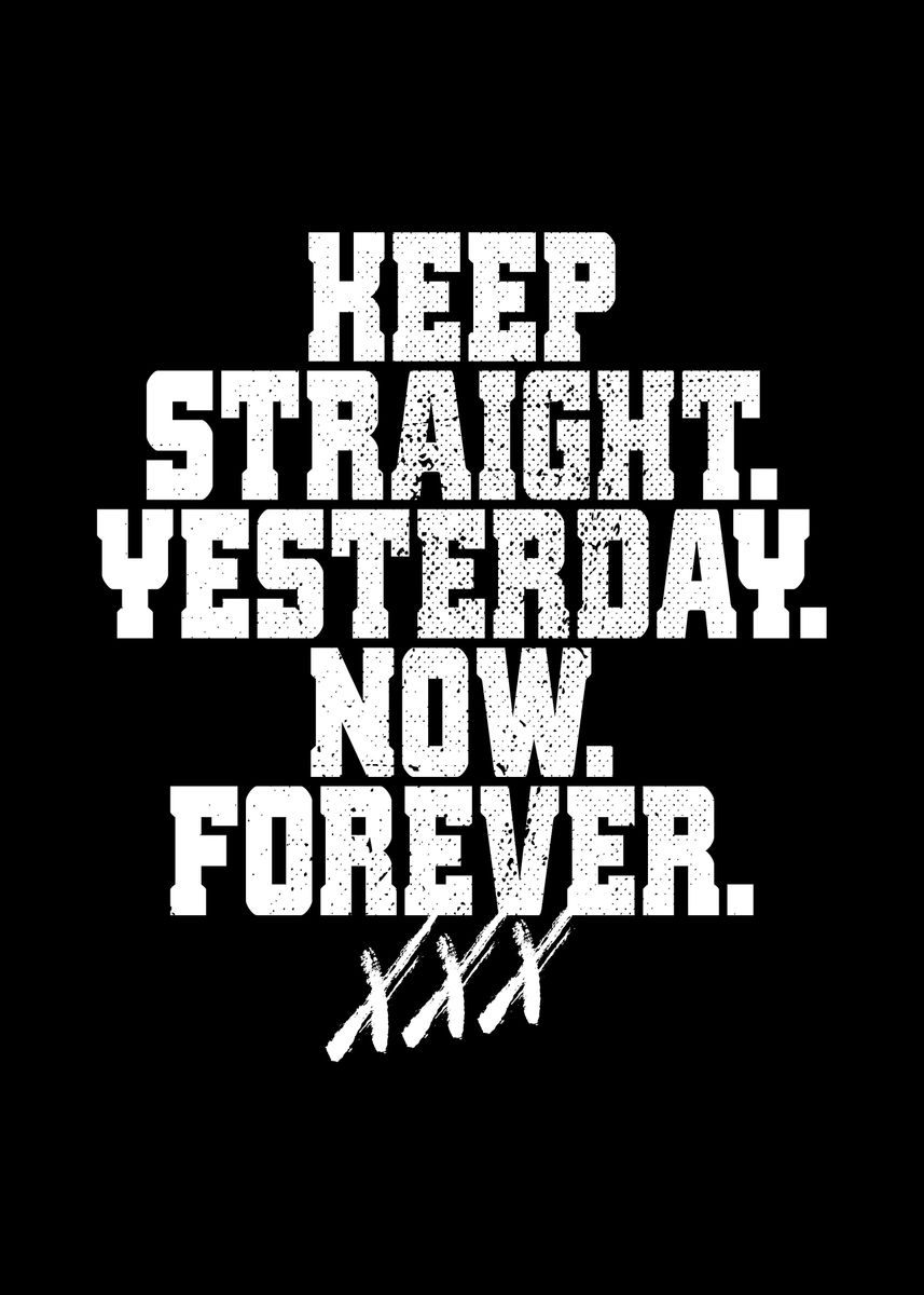 'Keep Straight Edge' Poster by EDventures Displate