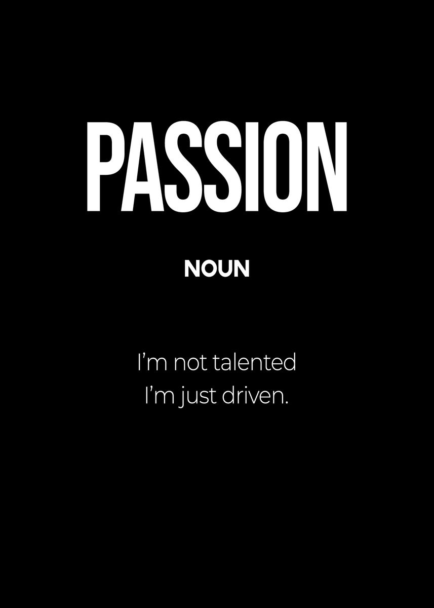 'Passion Definition' Poster by Conceptual Photography Displate