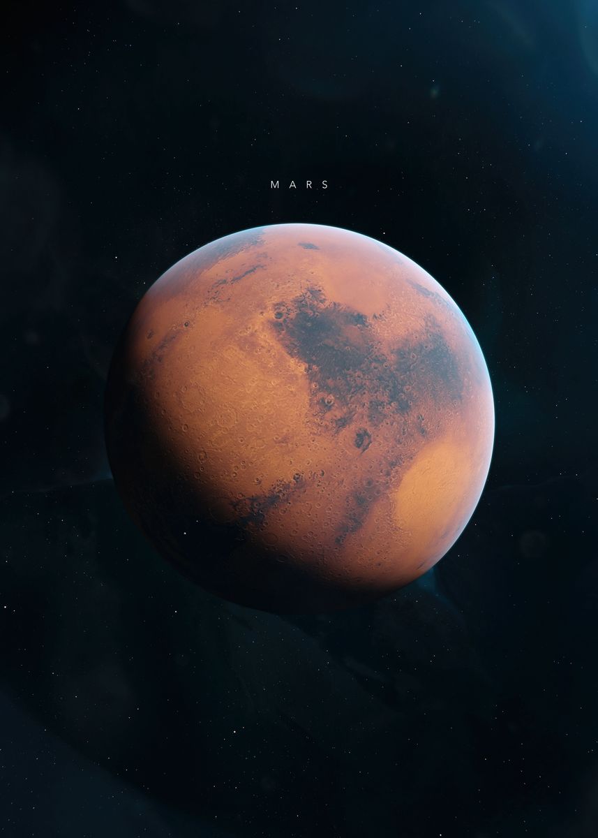 'Mars' Poster, picture, metal print, paint by Tobias Roetsch | Displate