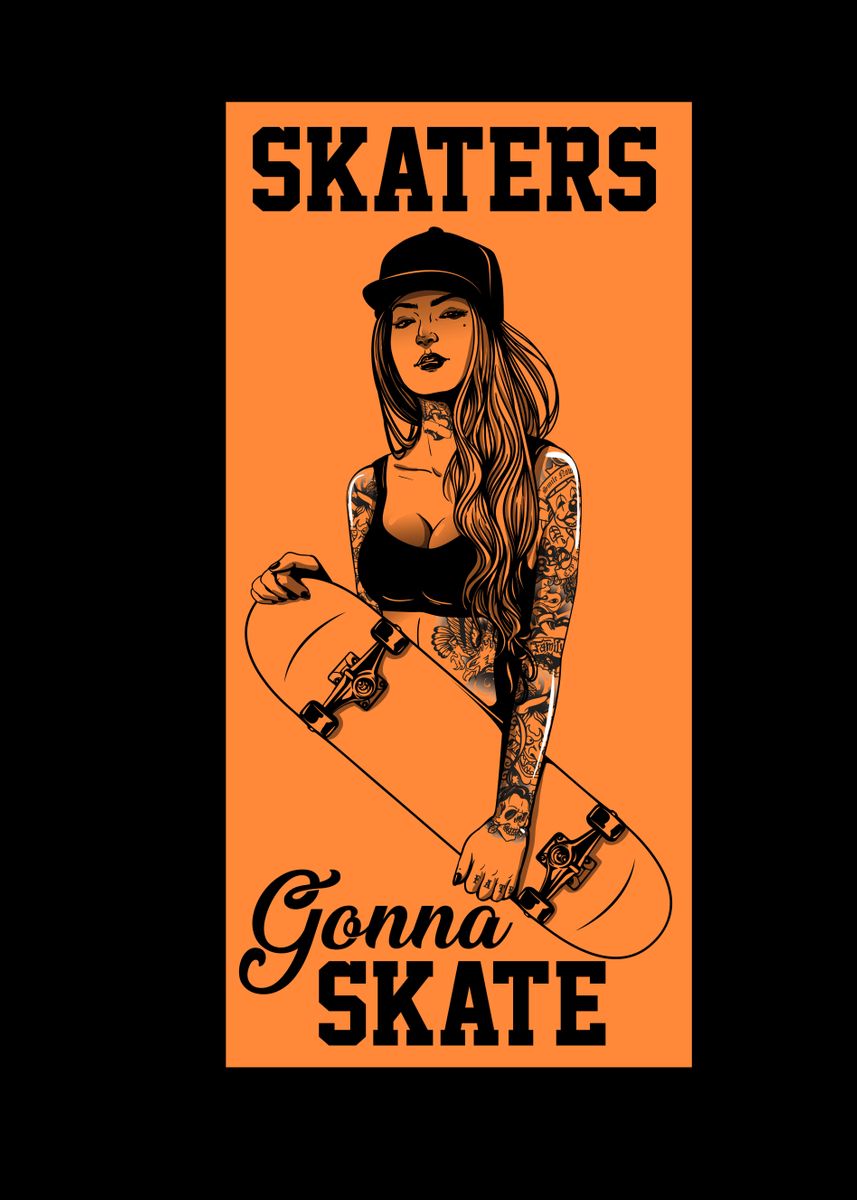 'Skateboard' Poster by ZS C O M M E R C E Displate