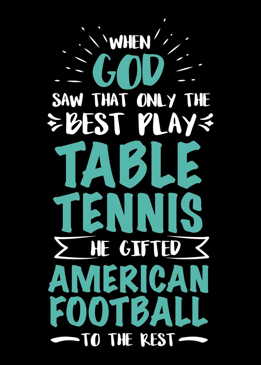 'Ping Pong Team Gift' Poster by CrazySquirrel Displate