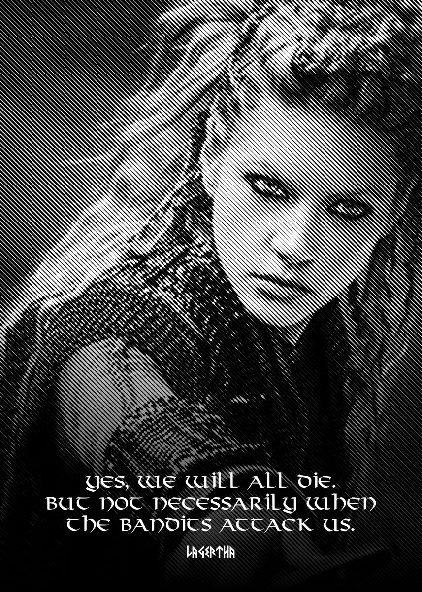 'lagertha' Poster, picture, metal print, paint by Bestselling Displate ...