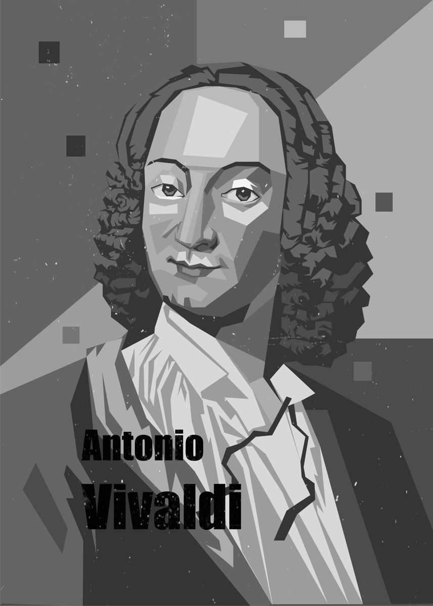 'antonio vivaldi wpap' Poster, picture, metal print, paint by Ratna ...