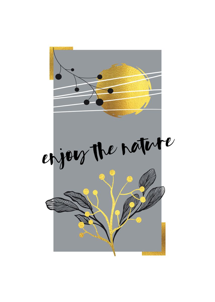 'Reflection on essentials' Poster by Melanie Viola | Displate