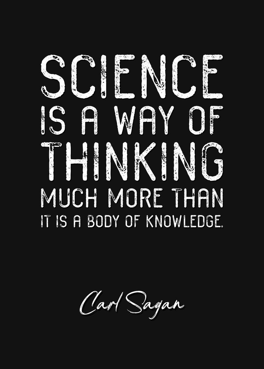 'Carl Sagan Quote 2' Poster, picture, metal print, paint by Quoteey ...