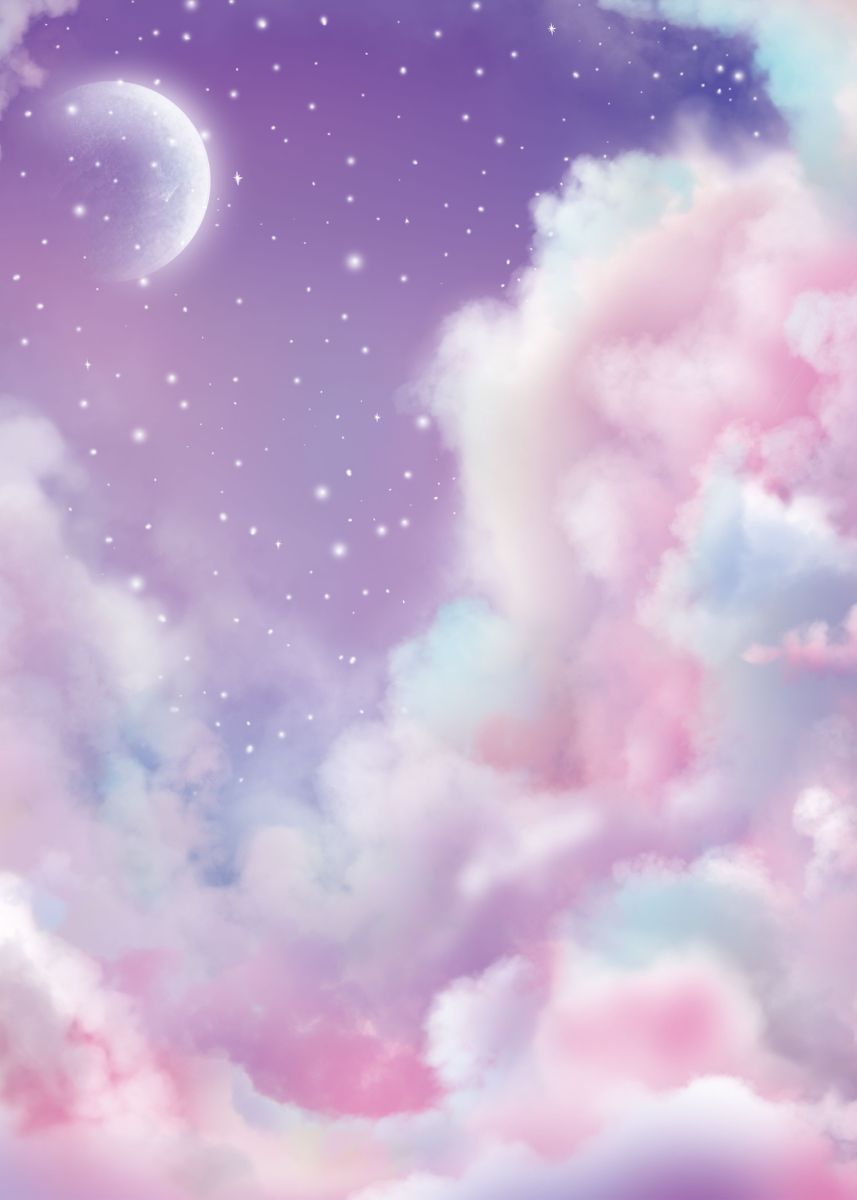 'Cloudy Night Sky' Poster, picture, metal print, paint by Mattheiu ...