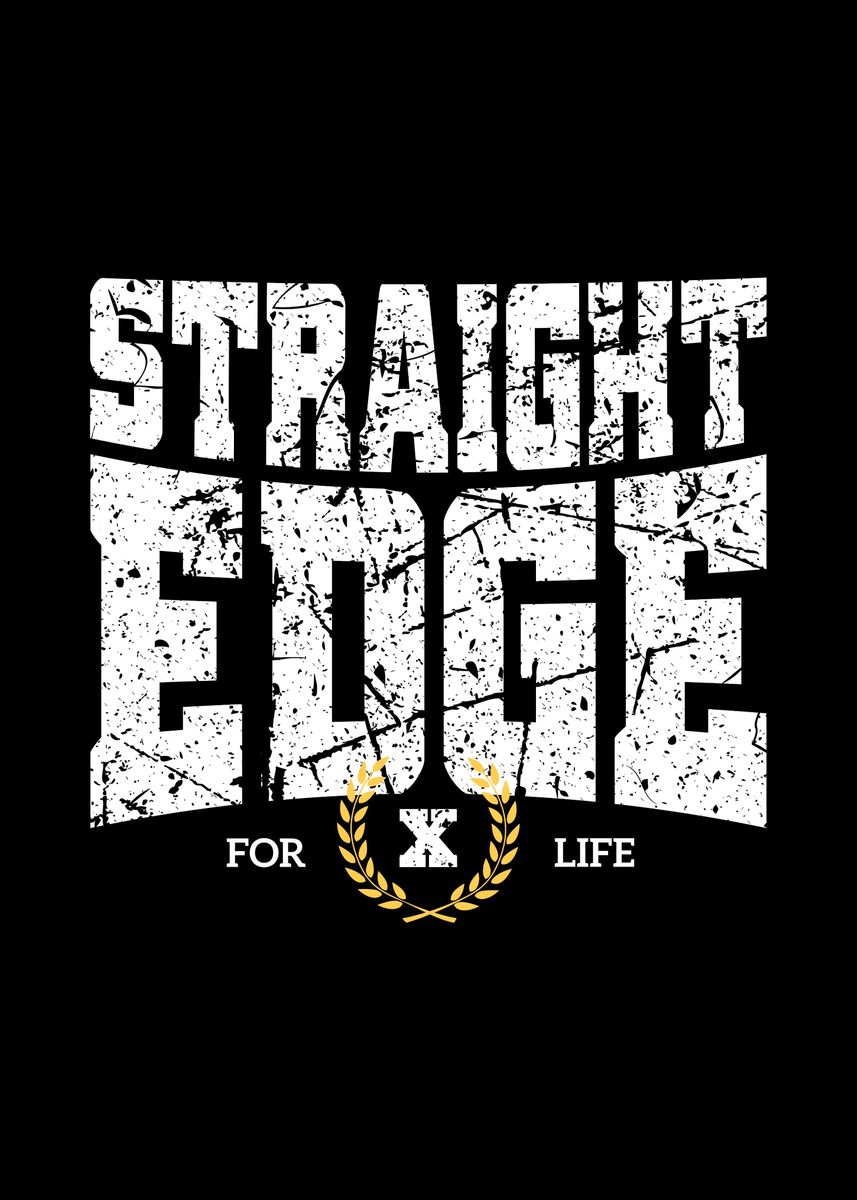 'Straight Edge XXX' Poster by EDventures Displate