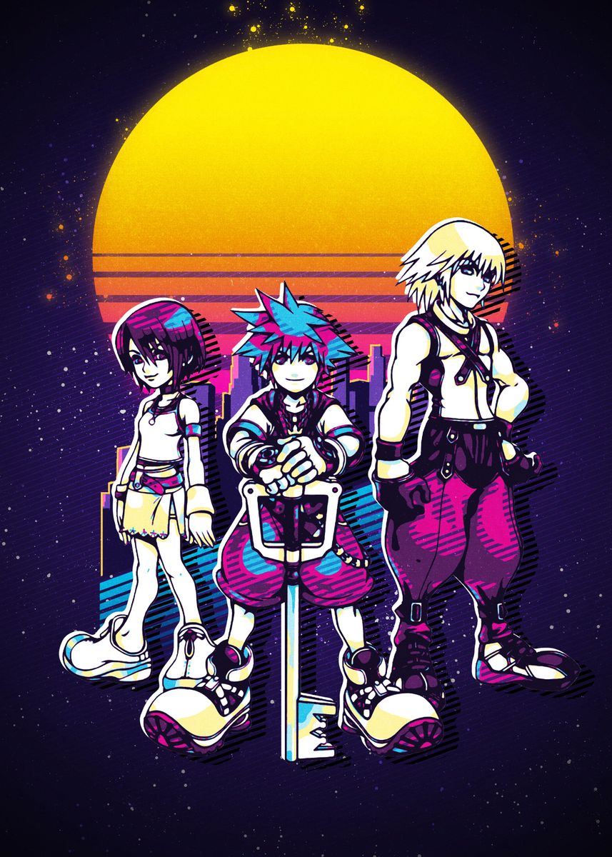'Kingdom Hearts 1' Poster by Ze Wiss Displate