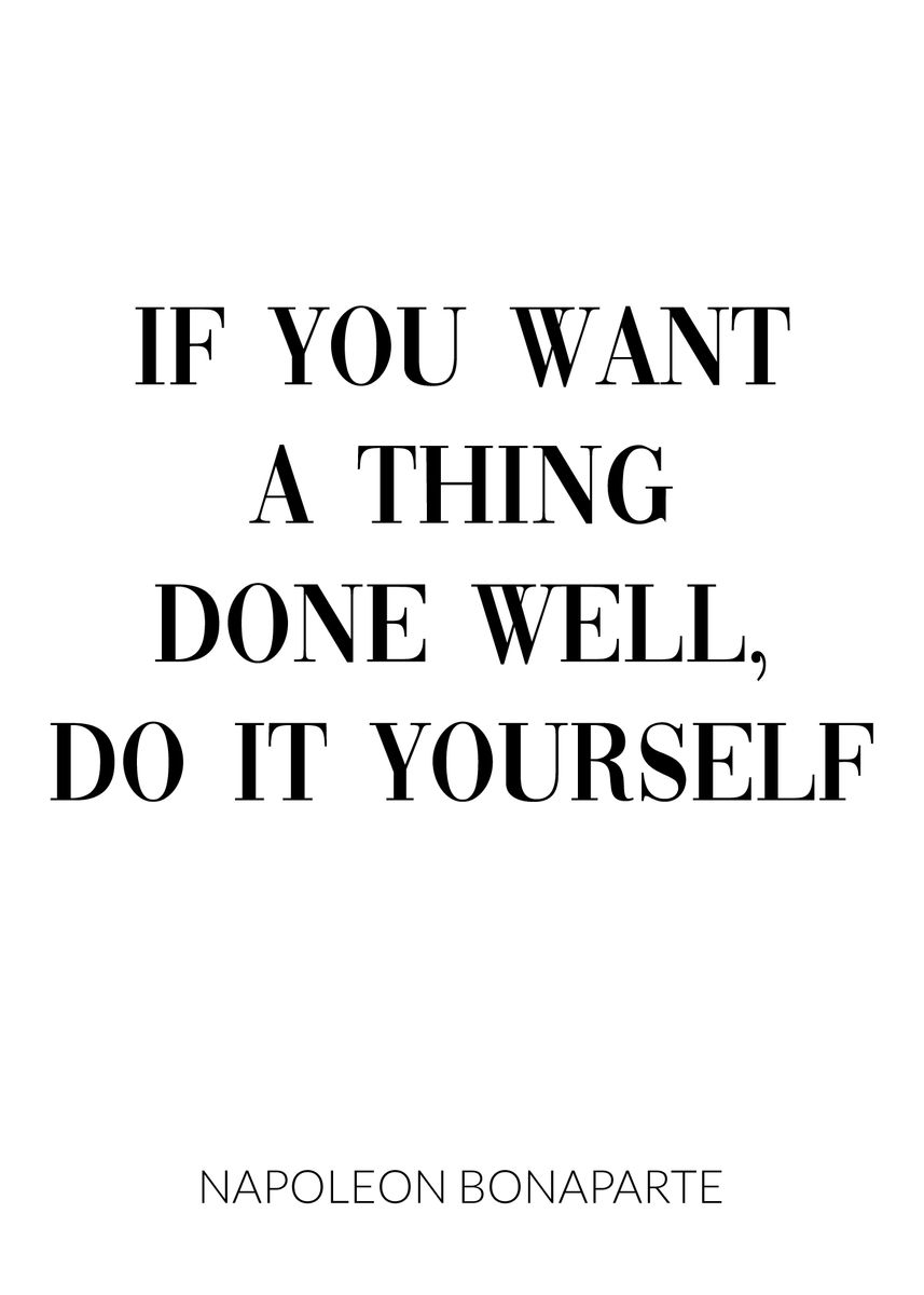 'Napoleon Bonaparte Quote' Poster, picture, metal print, paint by ...