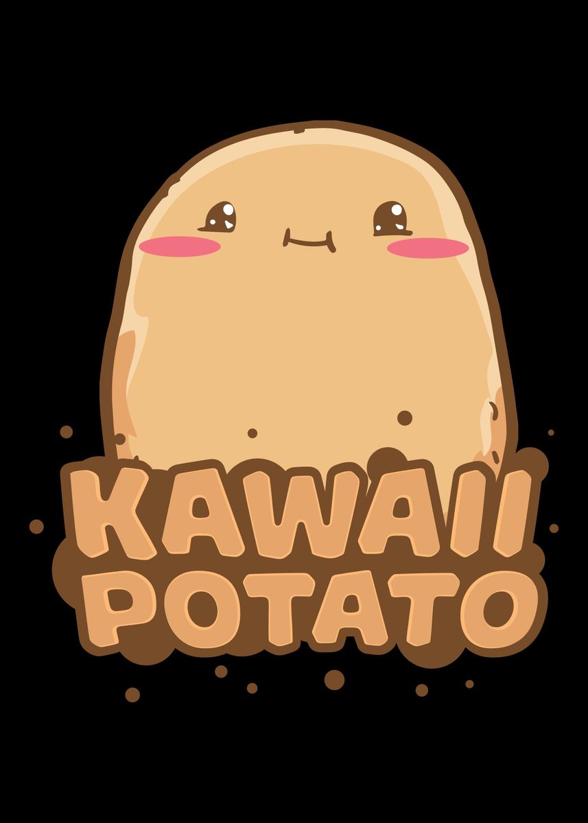 Strong potato  Cute potato, Kawaii potato, Cartoon potato