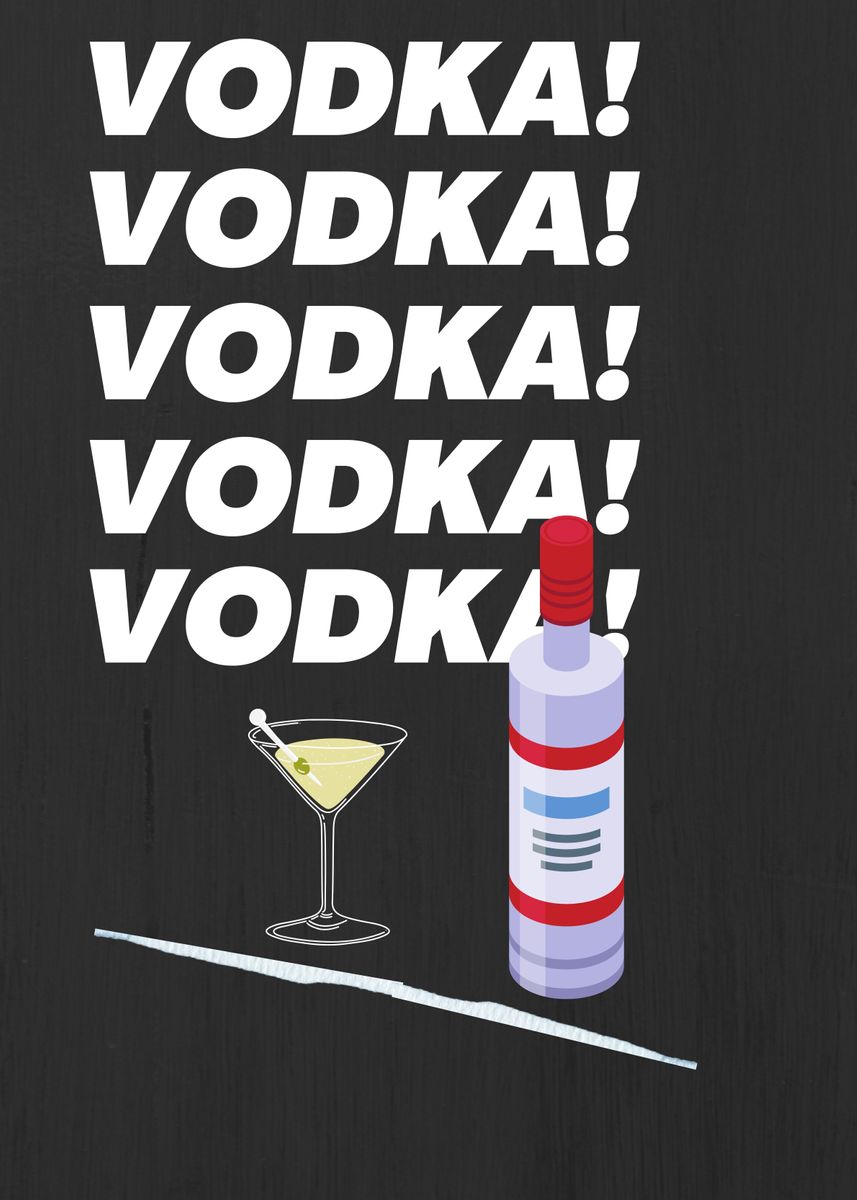 'Vodka' Poster by Mads Andersen Displate