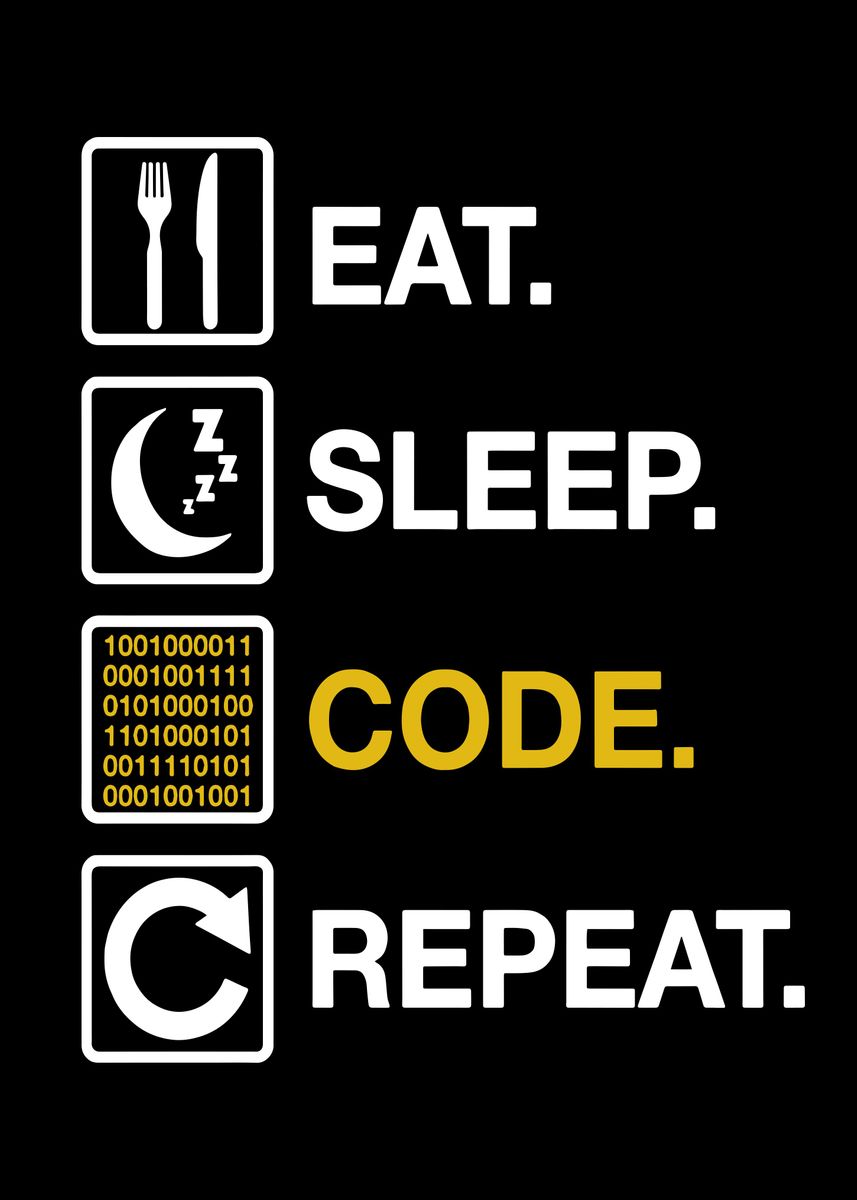 'Programmer Coder' Poster by Metal Posters | Displate