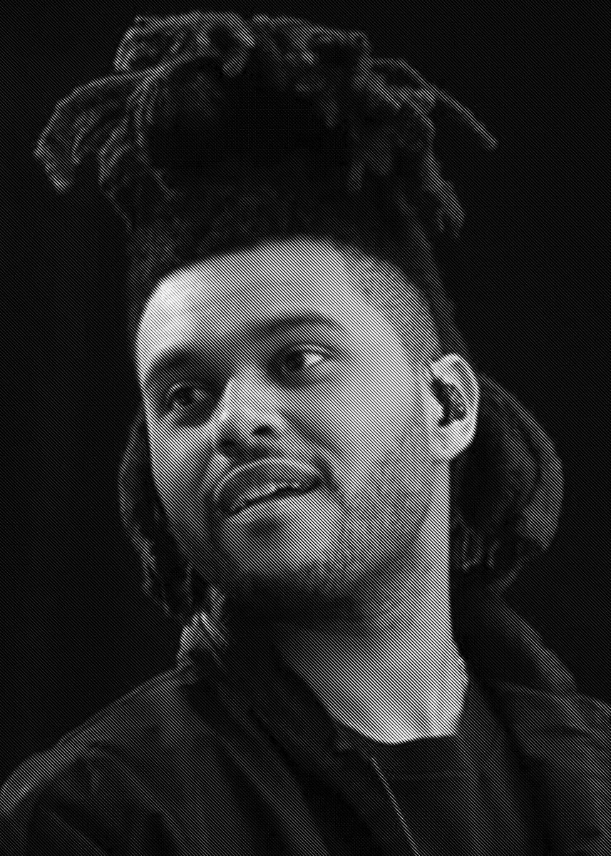 The Weeknd' Poster, picture, metal print, paint by mztgr7, Displate