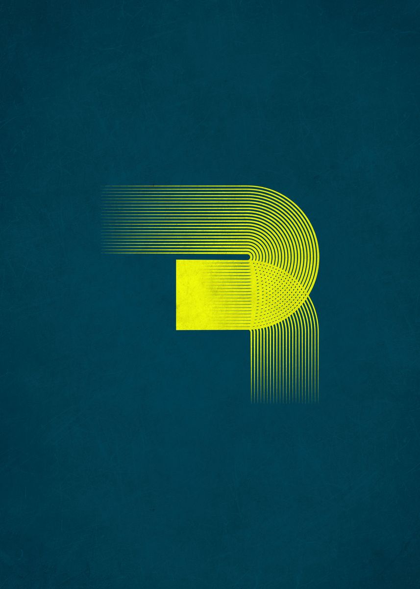'Letter r' Poster by MauriTz Design | Displate