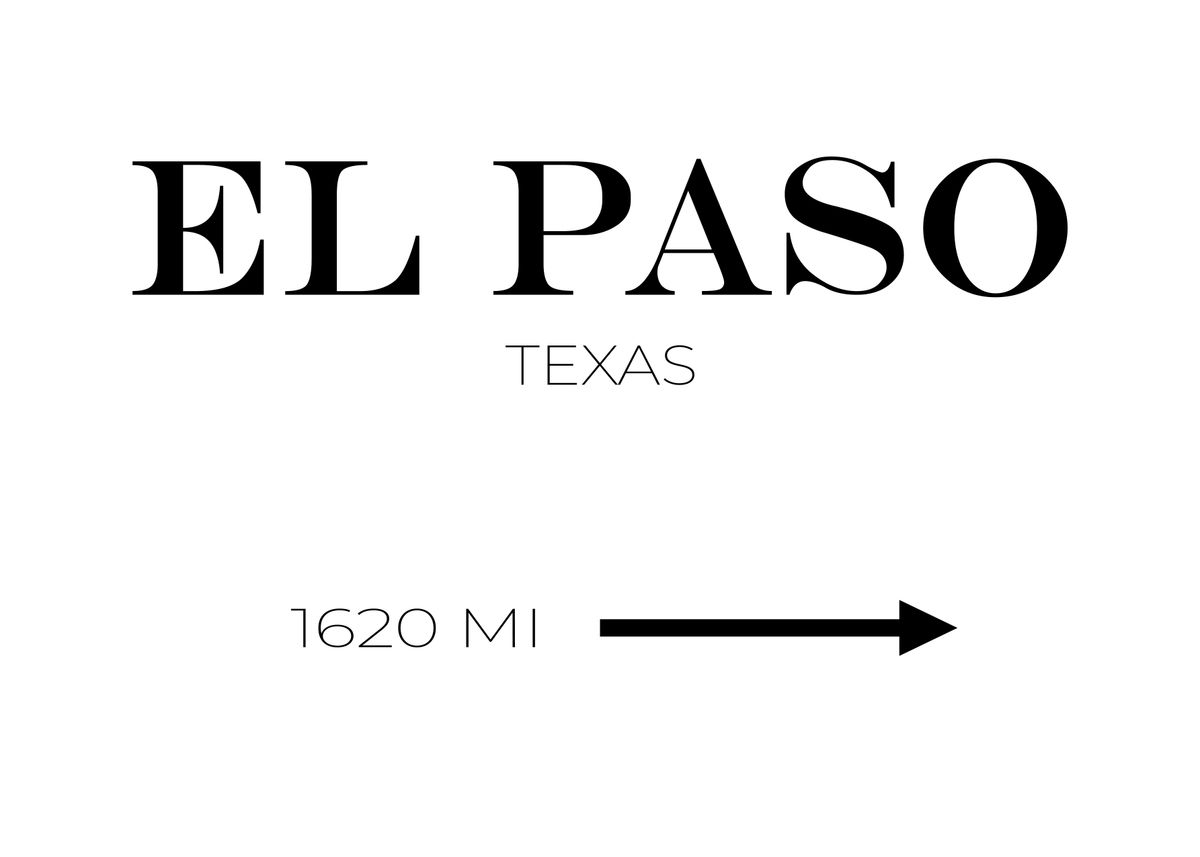 'El Paso Texas' Poster by Conceptual Photography | Displate