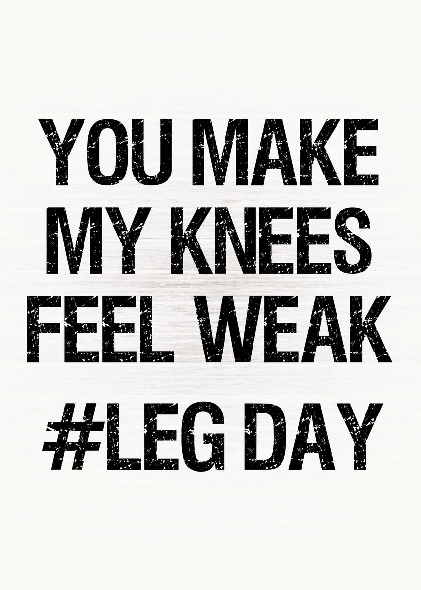 'Funny Leg Day' Poster by CHAN | Displate