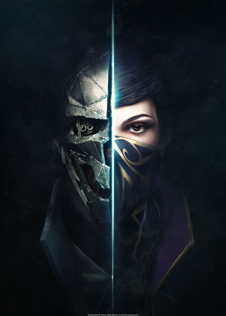 'Corvo Emily Merge' Poster by Dishonored  | Displate