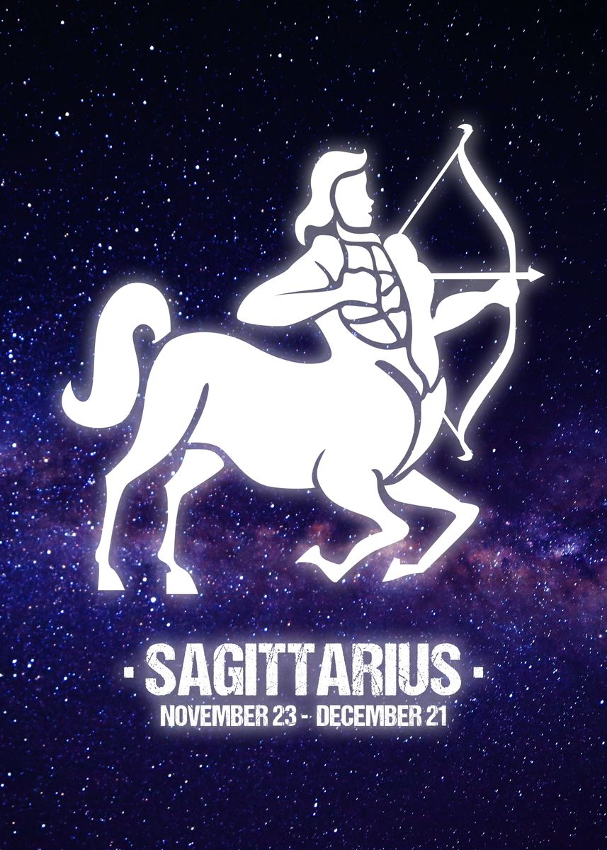 Sagittarius Sign Wall Art' Poster by Decoratier Qwerdenker | Displate