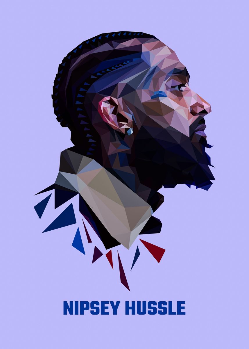 'Nipsey Hussle' Poster, picture, metal print, paint by Yanz Studio Displate