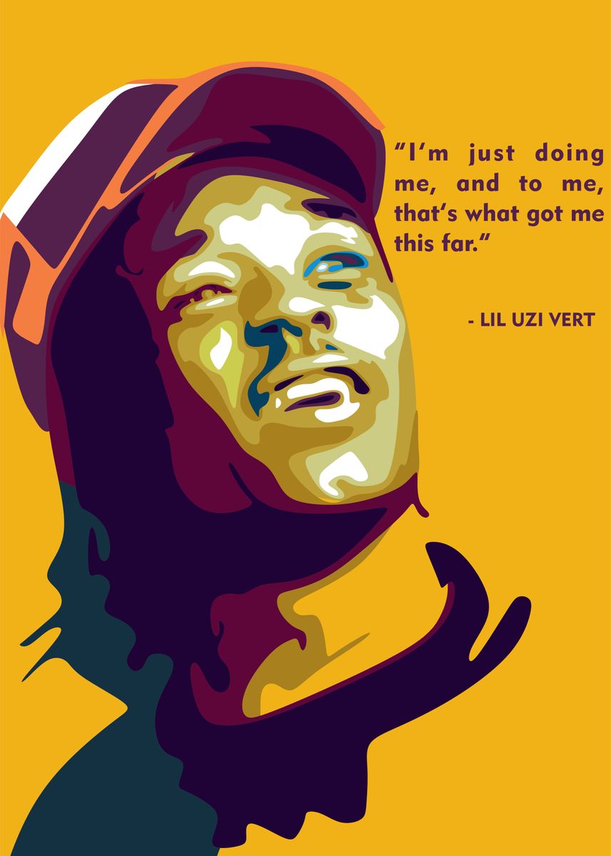 'Lil uzi Vert pop art Quote' Poster by Mario Putra Asri | Displate