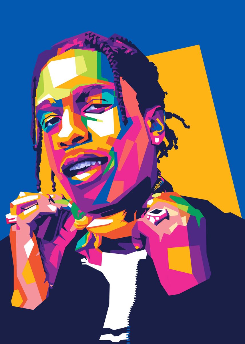 'ASAP ROCKY WPAP' Poster by Fanth | Displate