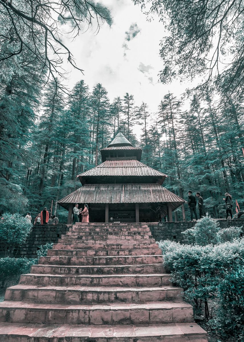 'Hadimba Temple Manali' Poster by Design Droplet | Displate