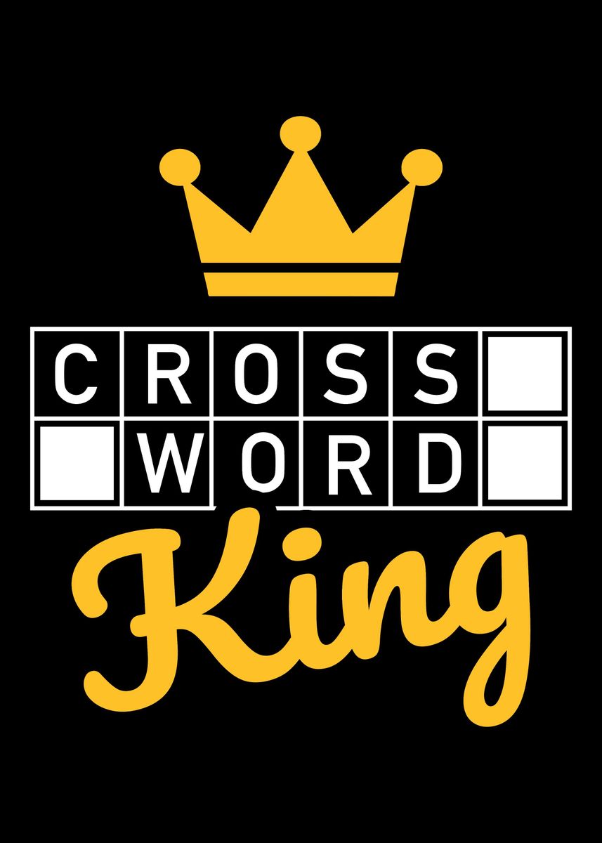 'Crossword king' Poster by Designzz Displate