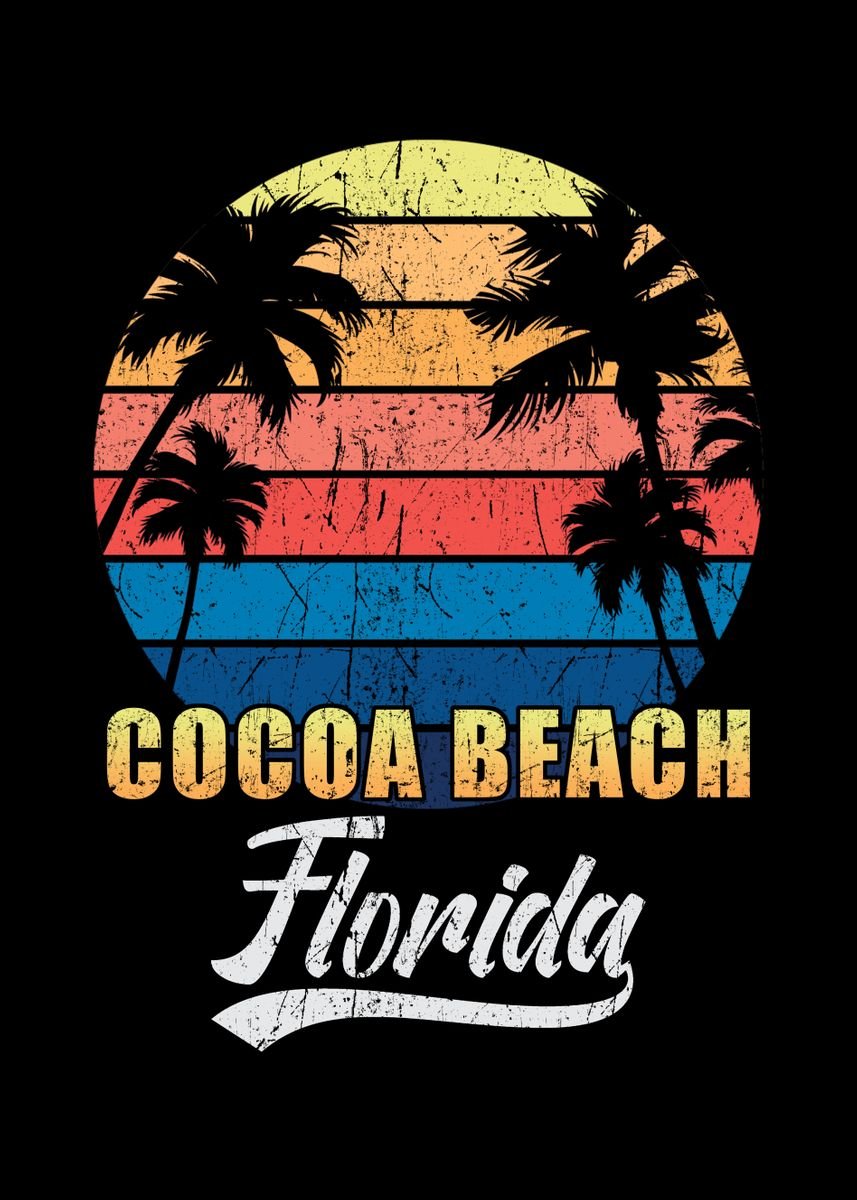 'Cocoa Beach Florida' Poster by schmugo | Displate