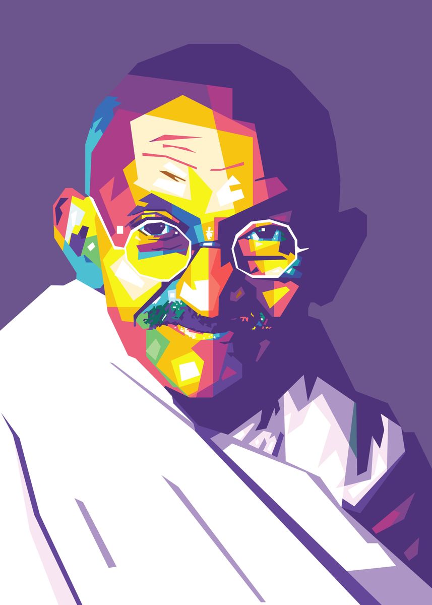 'Mahatma Gandhi' Poster, picture, metal print, paint by Sherlock Wijaya ...