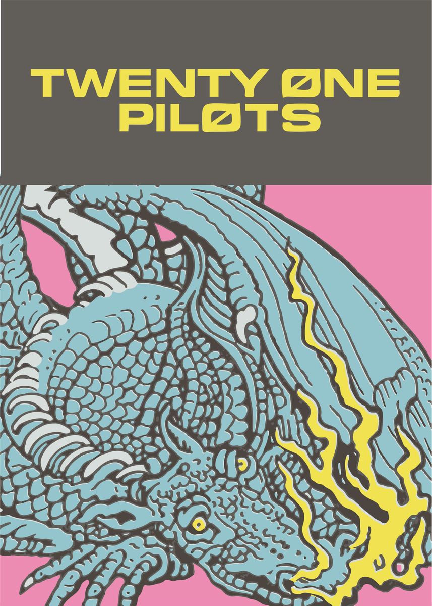 'Twenty one pilots' Poster, picture, metal print, paint by Blurry ...