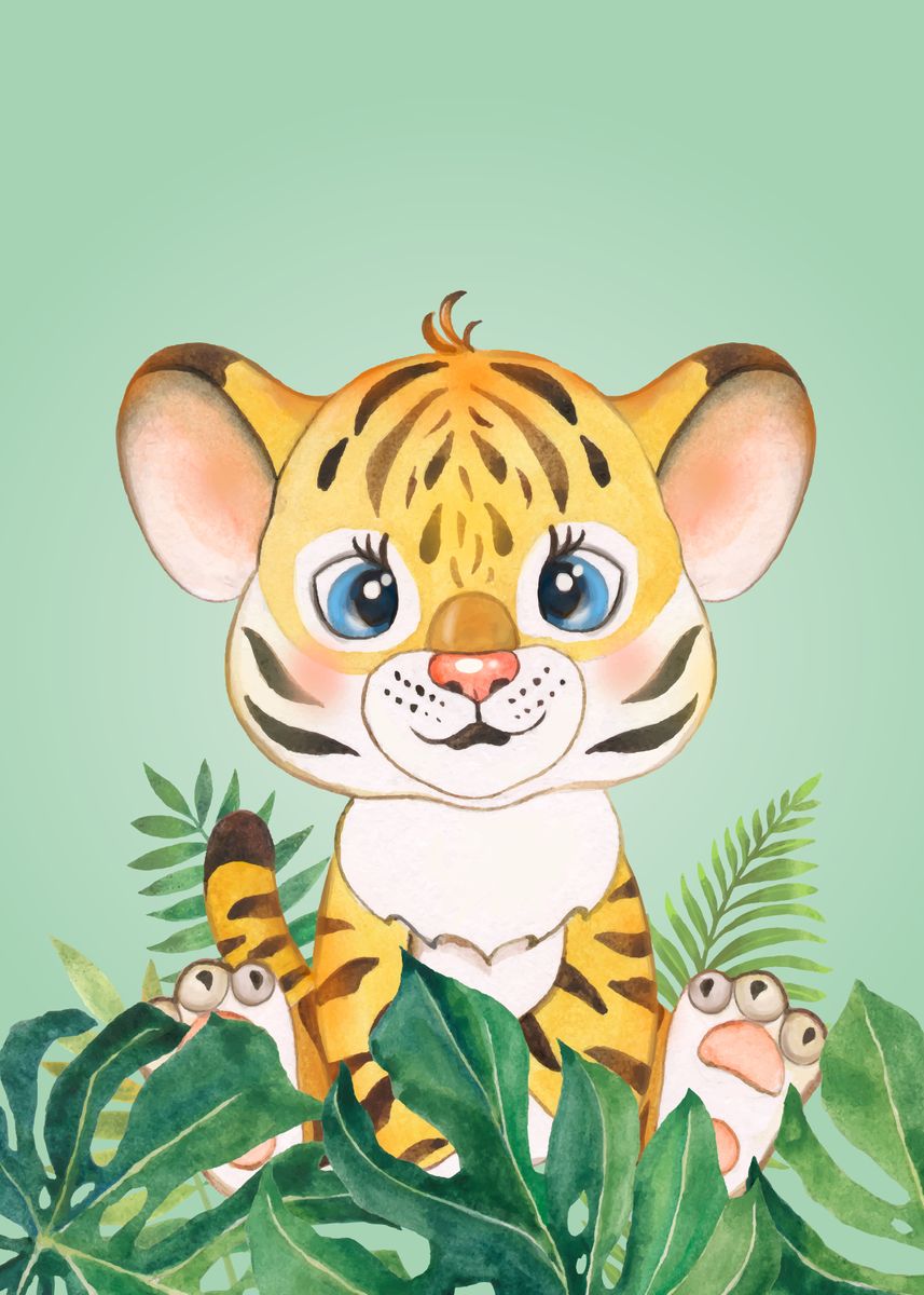 Baby Tiger Poster