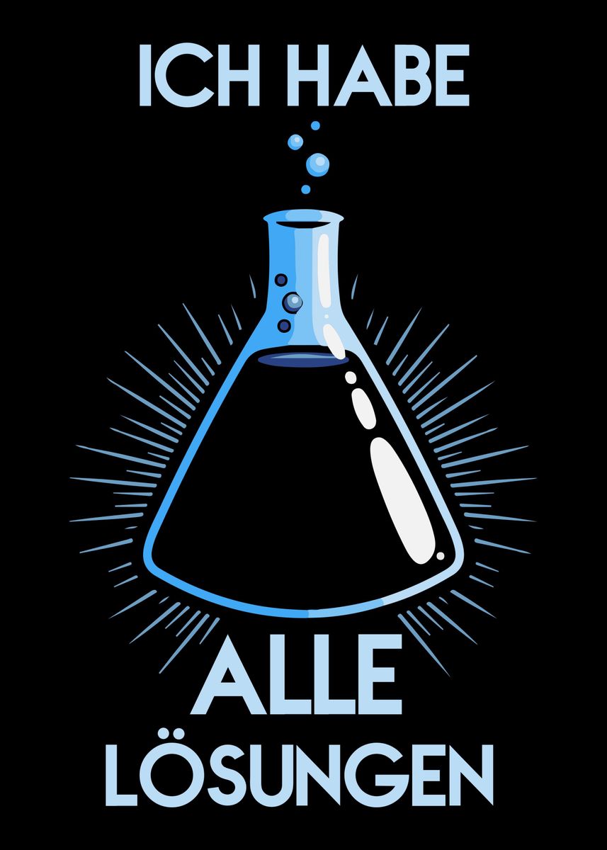 'Chemistry Chemist Science' Poster, picture, metal print, paint by
