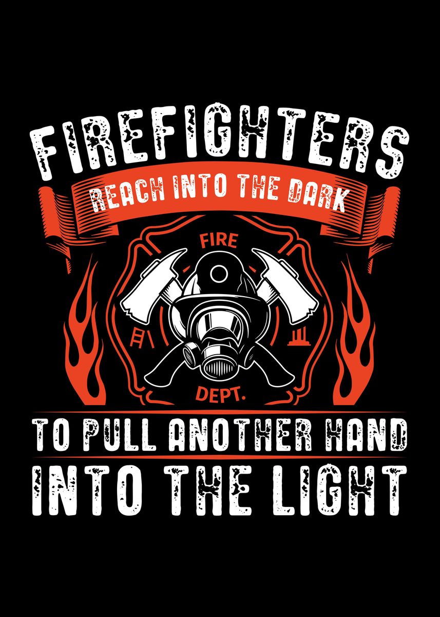 'Firefighters Sayings Gift' Poster by TW Design | Displate