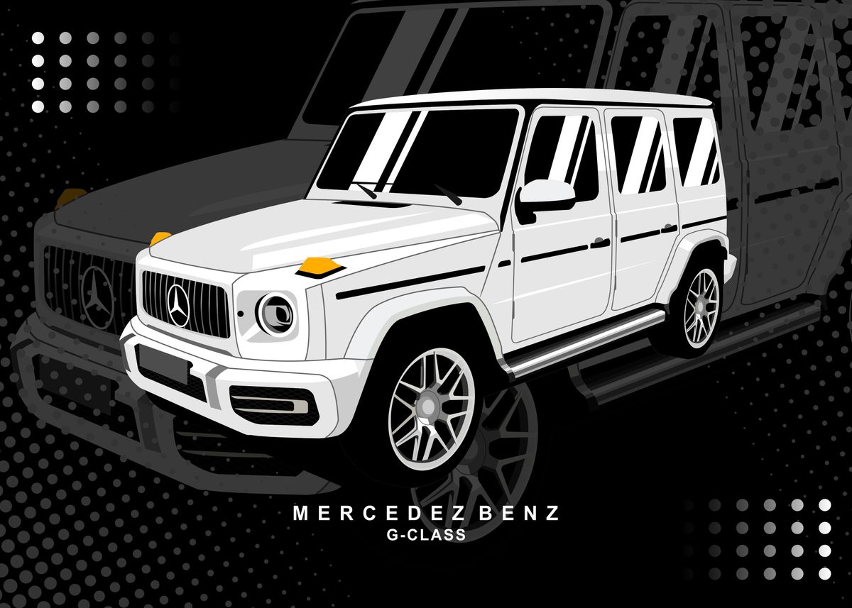 'Mercedes Benz G Class' Poster by Coldbrew Creative | Displate