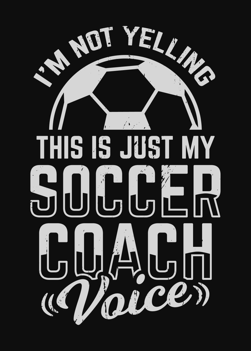 'Soccer Coach Design' Poster by Marcel Doll | Displate