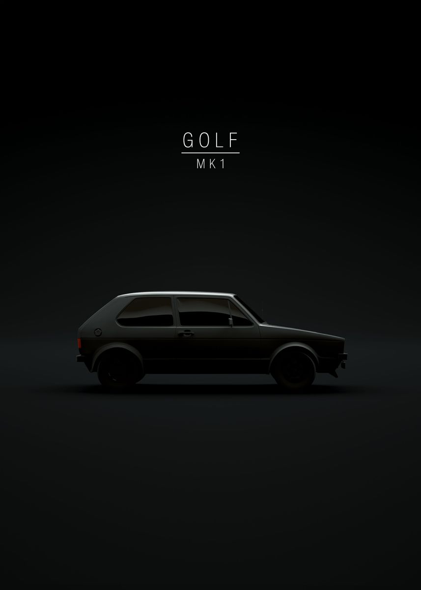 'Golf MK1' Poster by 21 MXM  | Displate