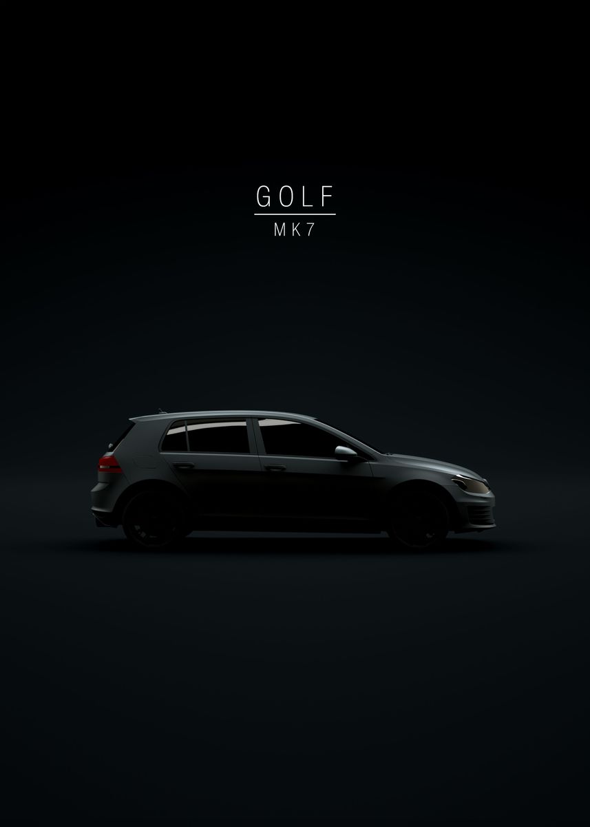 'Golf MK7' Poster by 21 MXM  | Displate