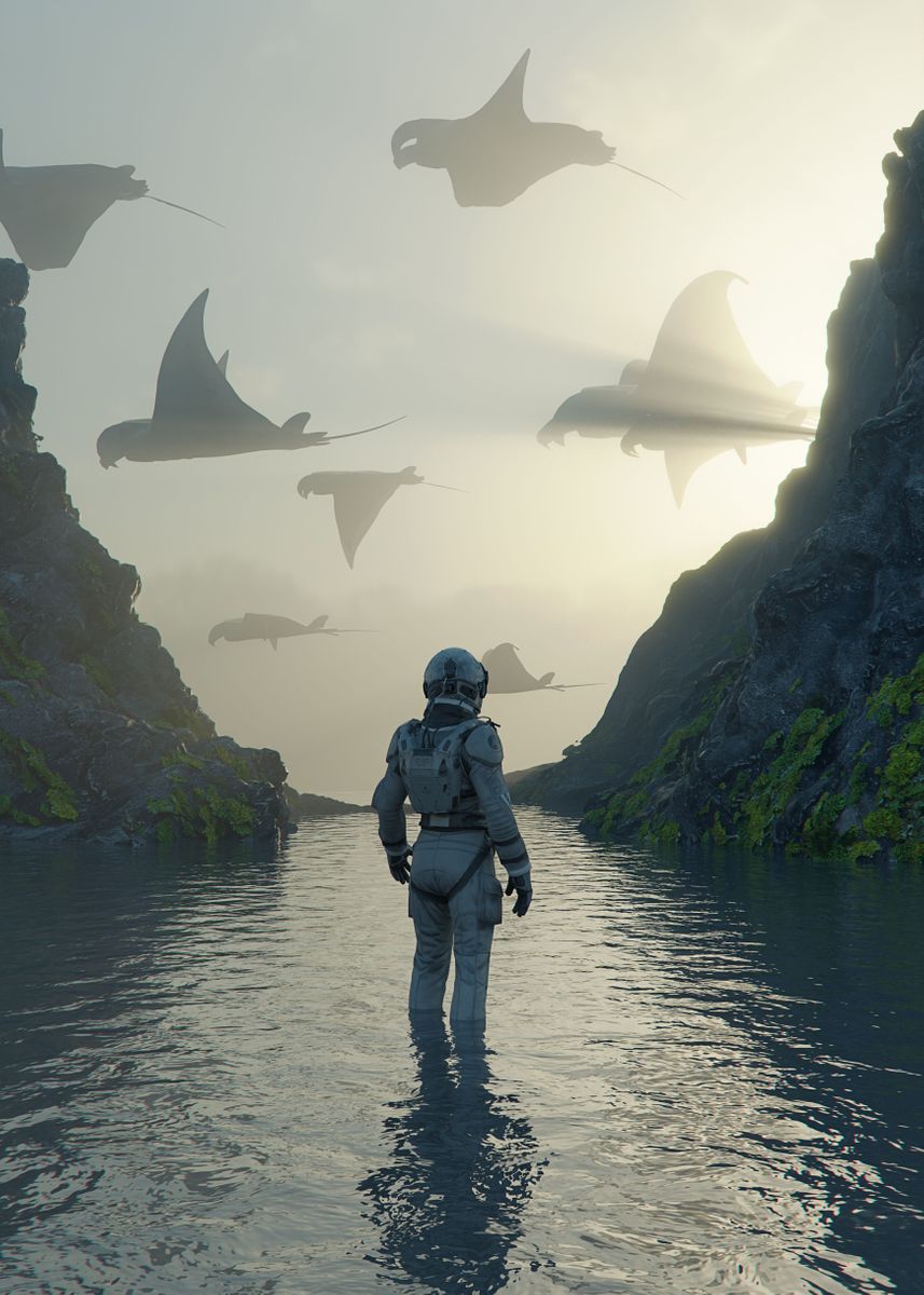 'Sun Rays' Poster, picture, metal print, paint by JoshKasperCreative ...