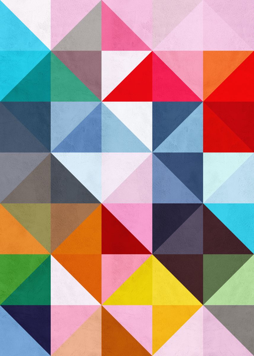 'Colorful pattern A' Poster, picture, metal print, paint by Vitor Costa ...