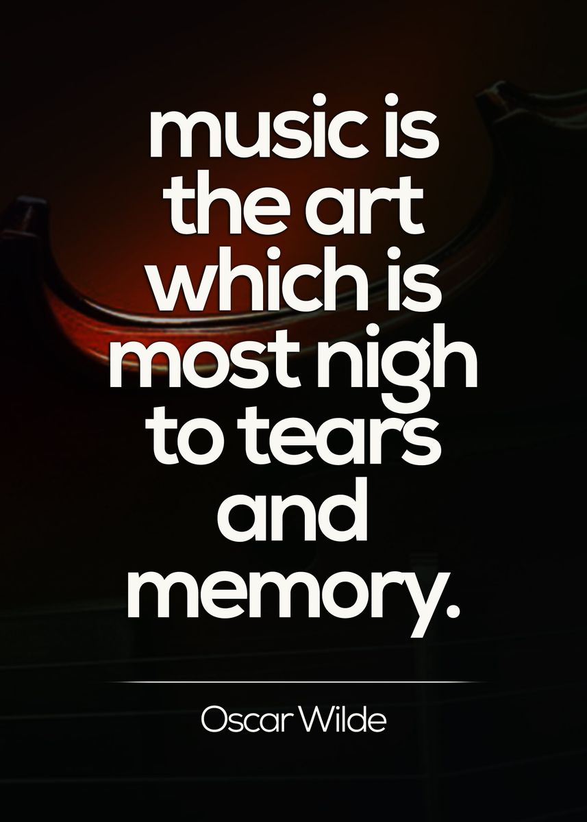 'music is the art ' Poster by Teacher Quotes Displate