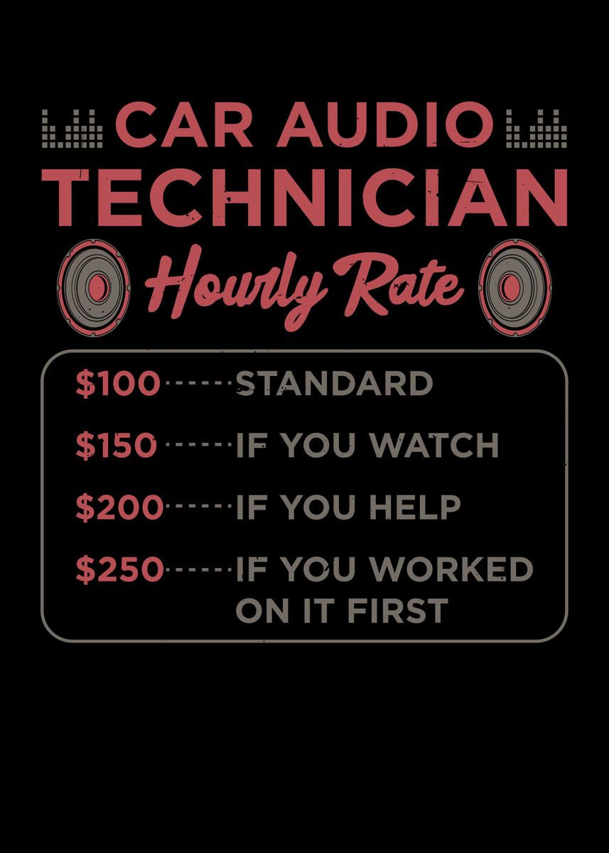 'Car Audio Technician' Poster by Uwe Seibert Displate