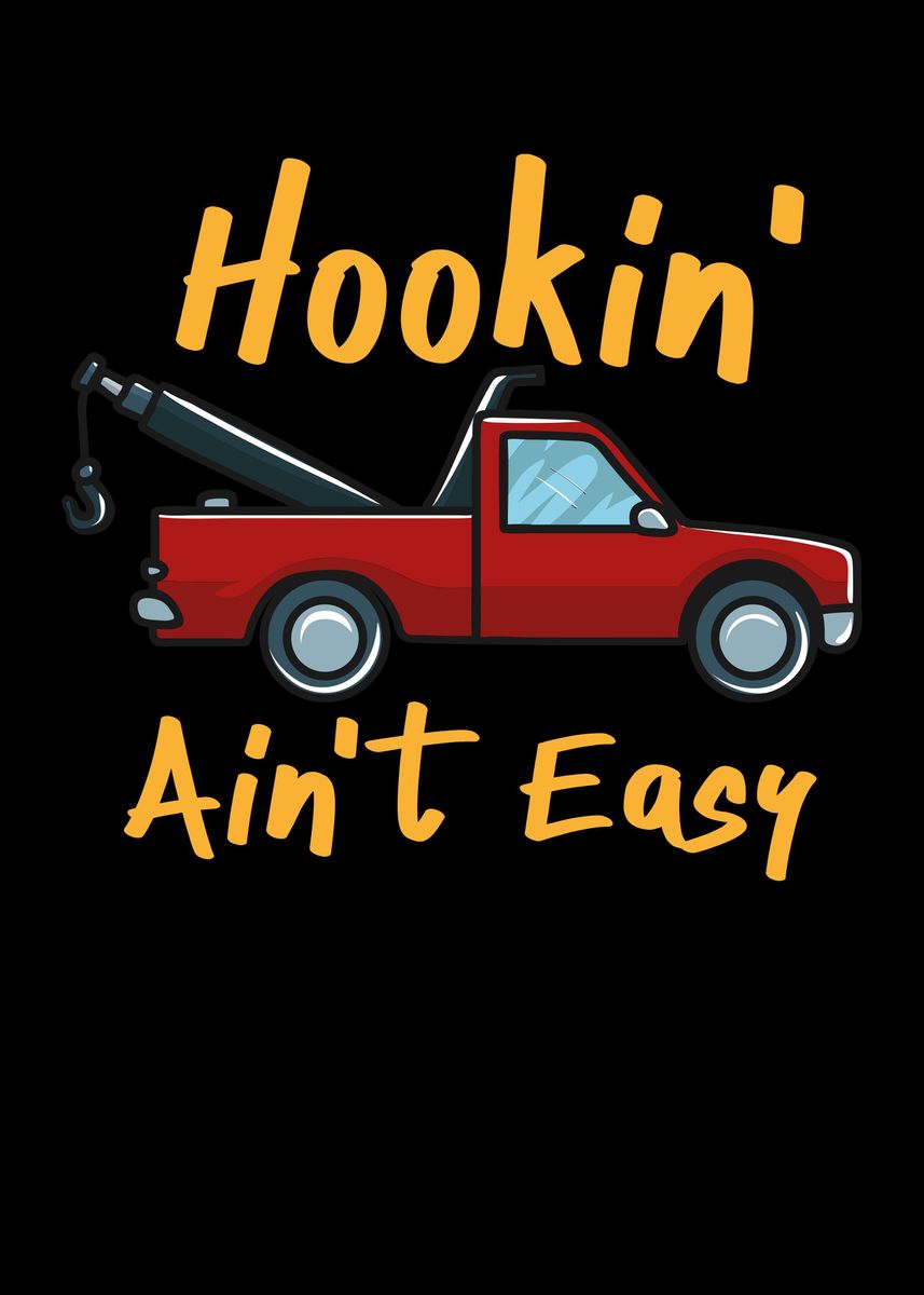 'Hookin Aint Easy' Poster by Uwe Seibert Displate